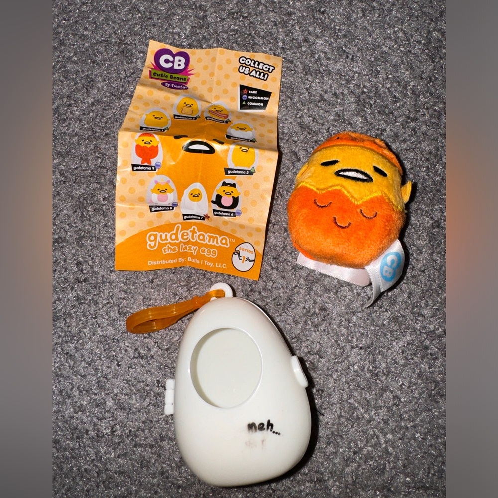 Gudetama Goldfish Keychain